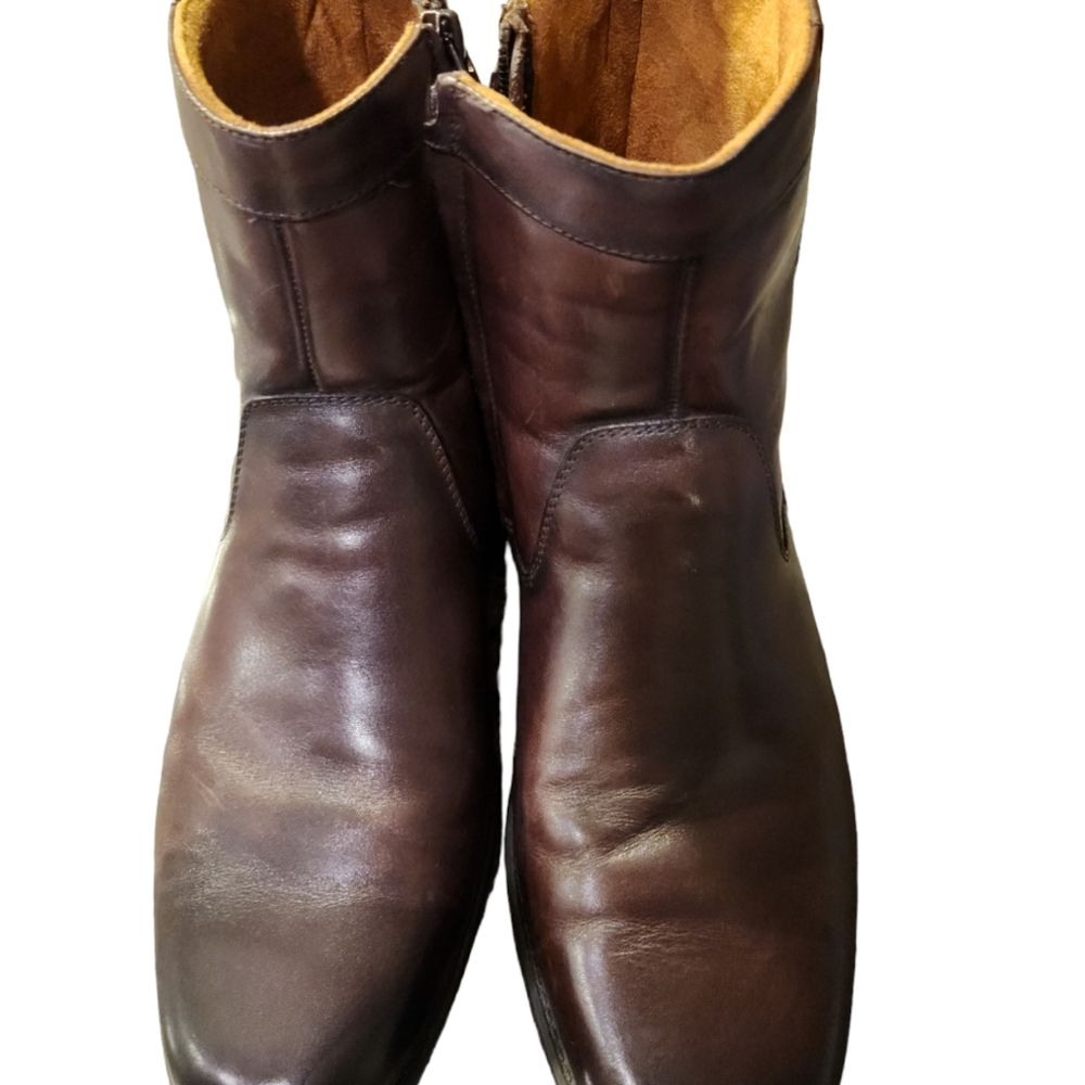 Florsheim comfortech Brown leather zipper boots